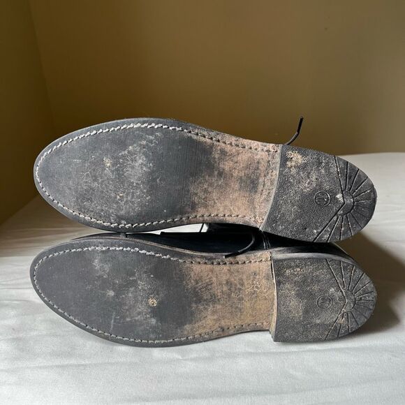 Tall Black Leather Riding Boots Size 7 by The Effingham Bond Boot Co Style 200L - Picture 11 of 12